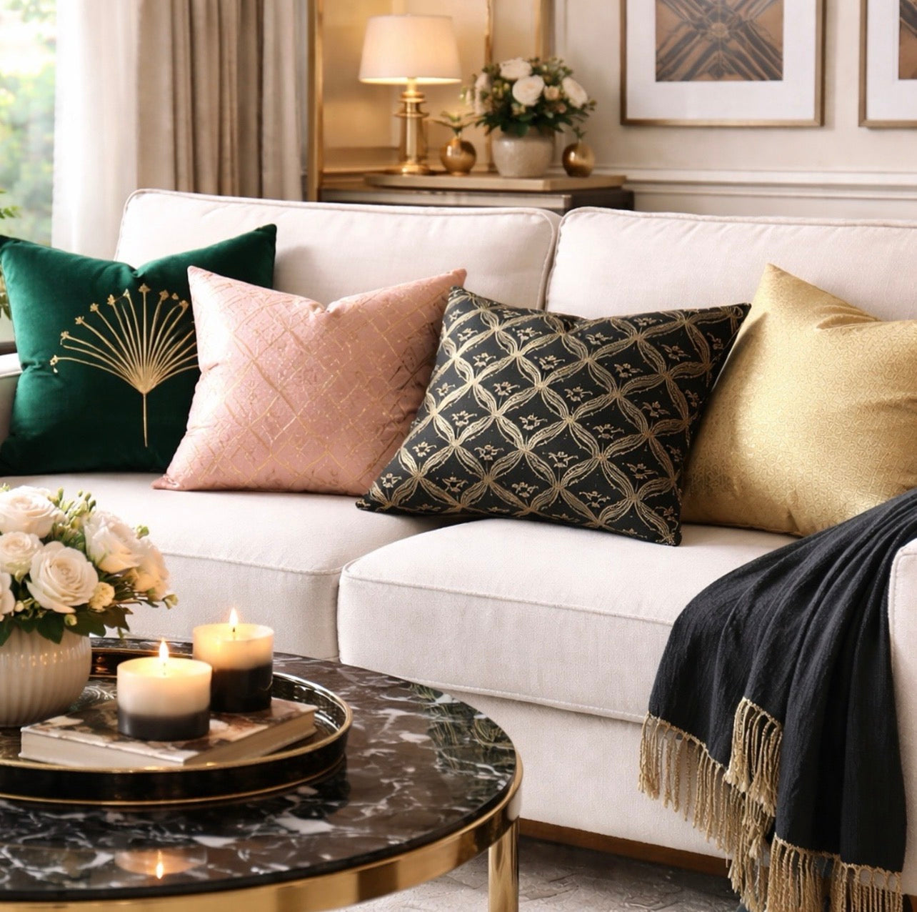 How to Style Decorative Cushions on a Sofa