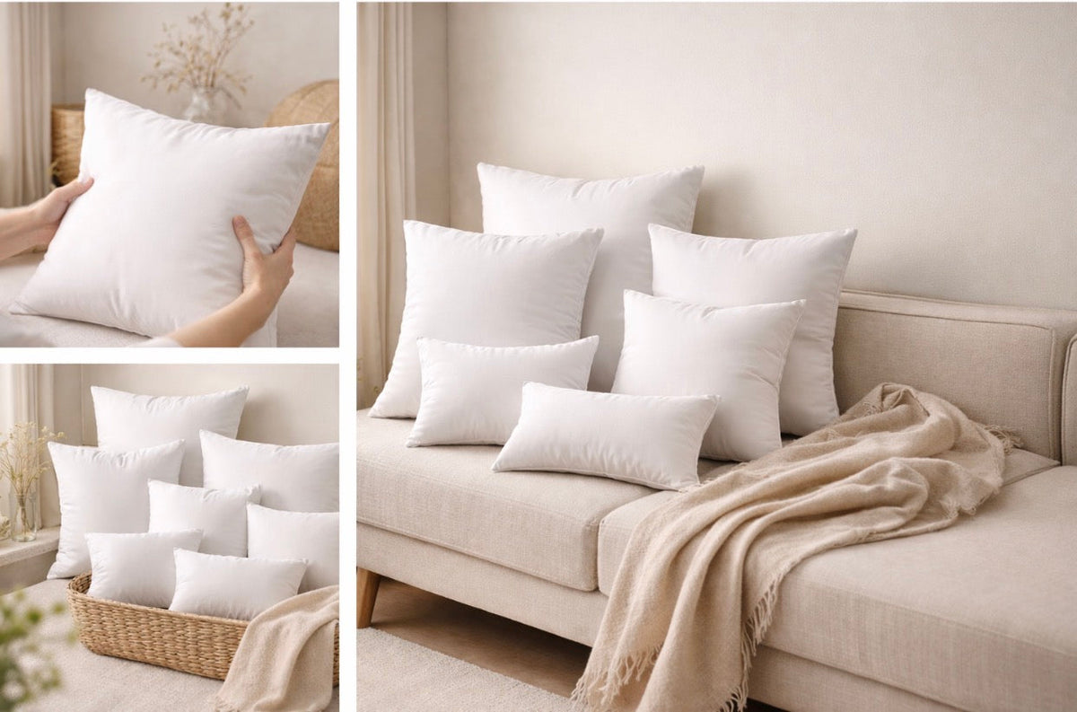 cushion inserts inners for cushions on a sofa