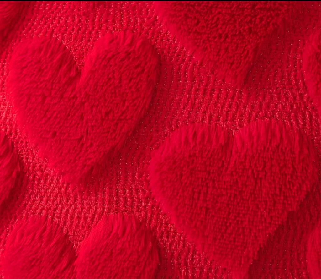 Red Valentine’s Heart Soft Textured Cushion Covers