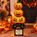 Large Personalised Happy Halloween Pumpkin Stack Trick Treat Box