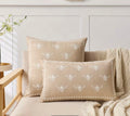 Bee Cushion Cover Neutral Embroidered Heritage Style 30x50cm