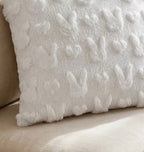 Easter Cushion Covers - White Bunny Ears Tufted Textured Cushion Cover 45x45cm