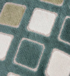Geometric Patterned Cushion Cover – Green Velvet Diamond Design 35x50cm