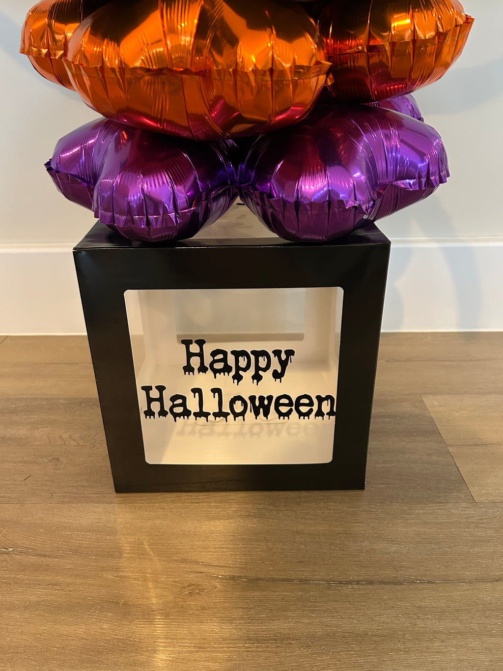 Large Personalised Happy Halloween Spider Stack Trick Treat Box