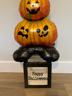 Large Personalised Happy Halloween Pumpkin Stack Trick Treat Box