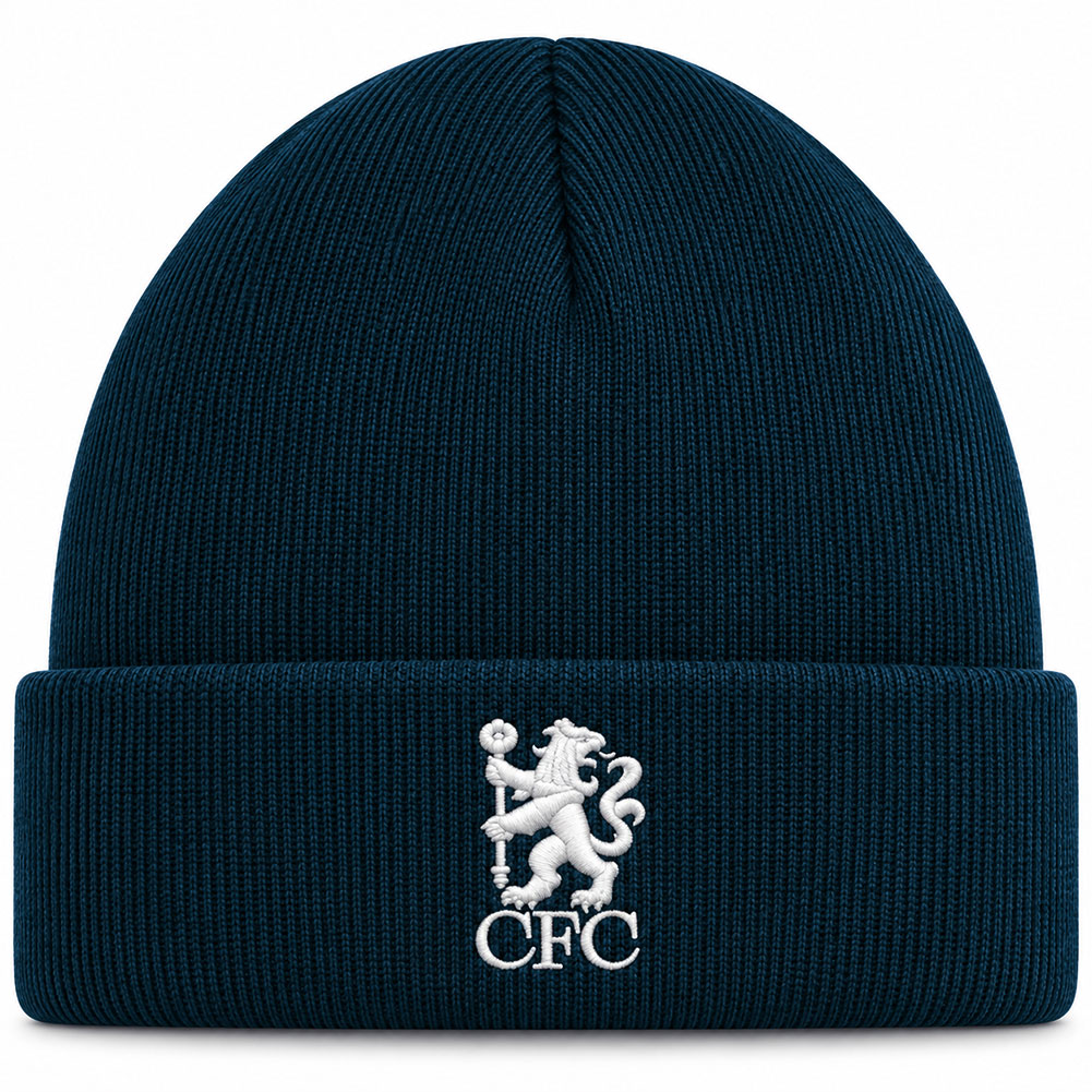 Chelsea FC Midnight Blue Cuff Knitted Beanie Hat