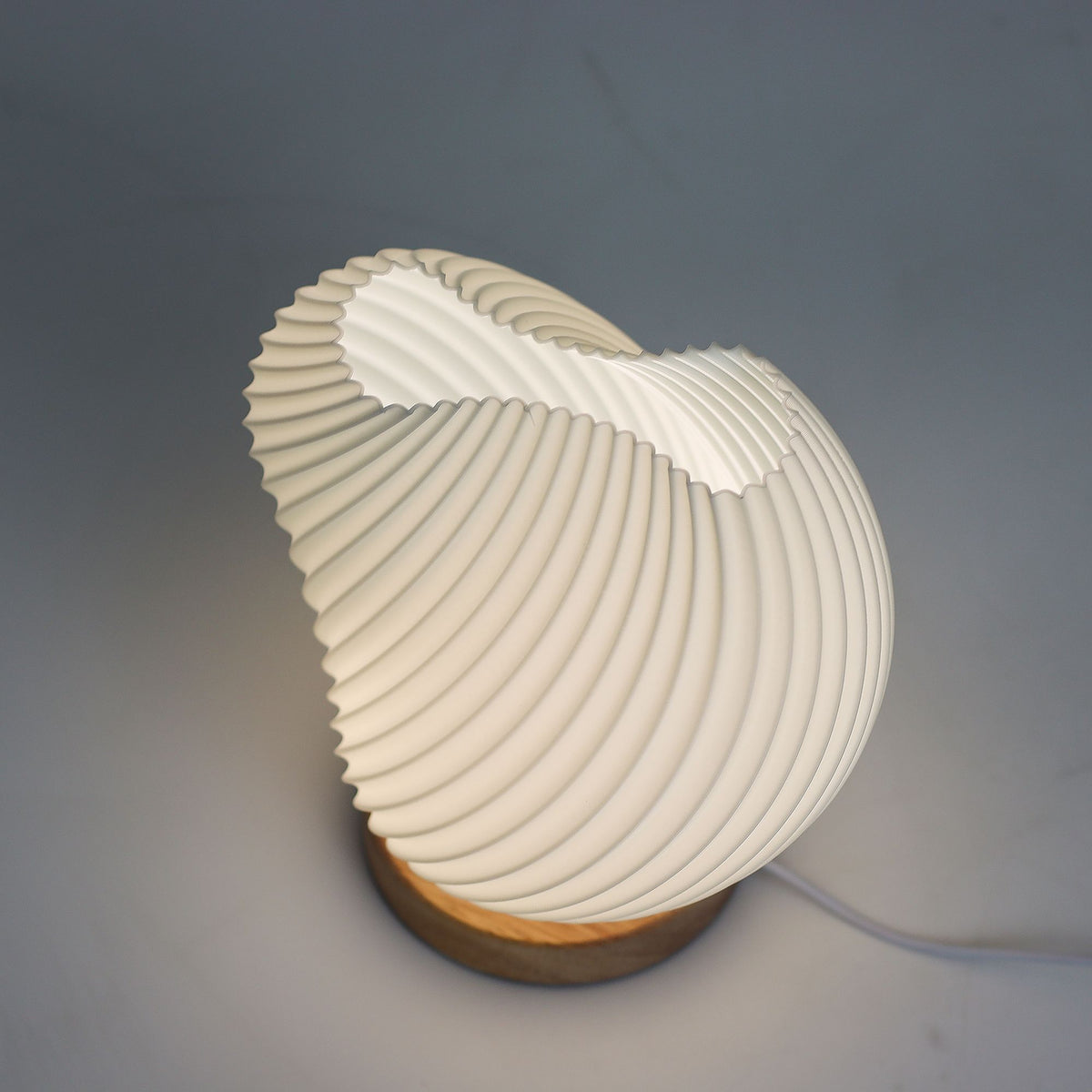 New Wave Shell Twisted Lamp - USB Powered with 3 Settings