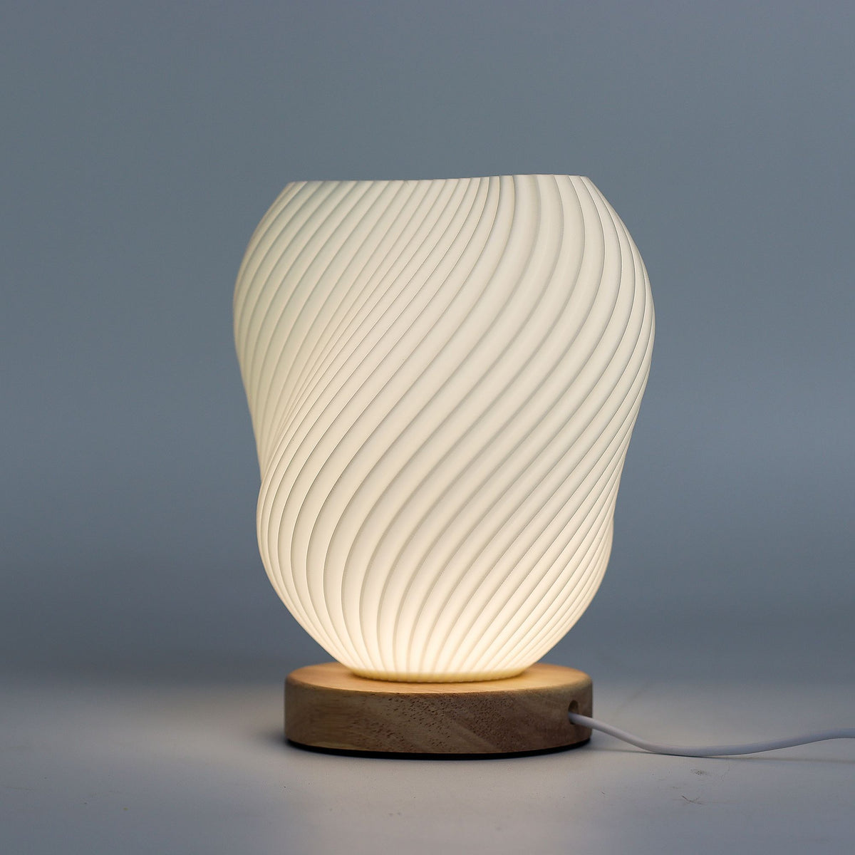 New Wave Shell Twisted Lamp - USB Powered with 3 Settings