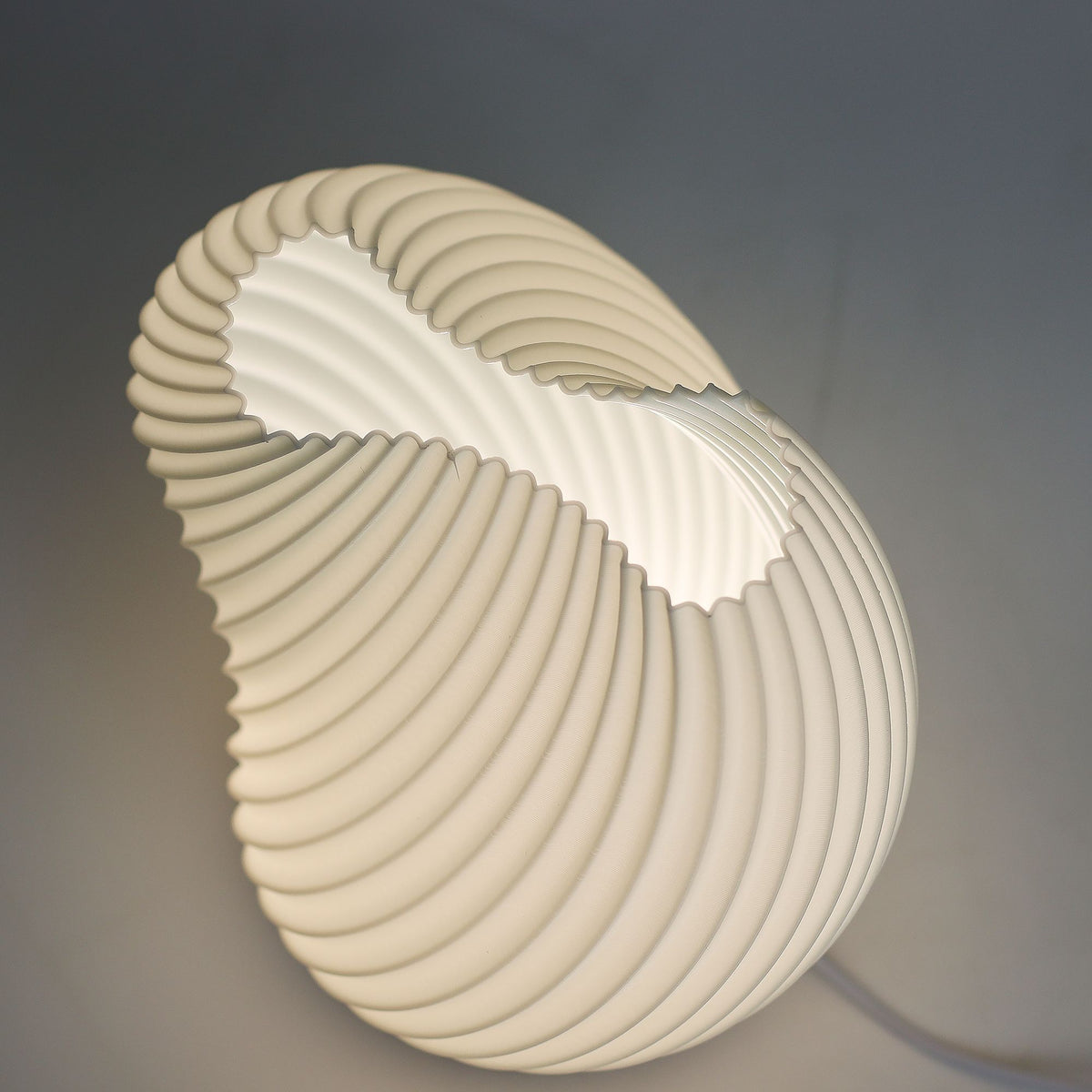 New Wave Shell Twisted Lamp - USB Powered with 3 Settings