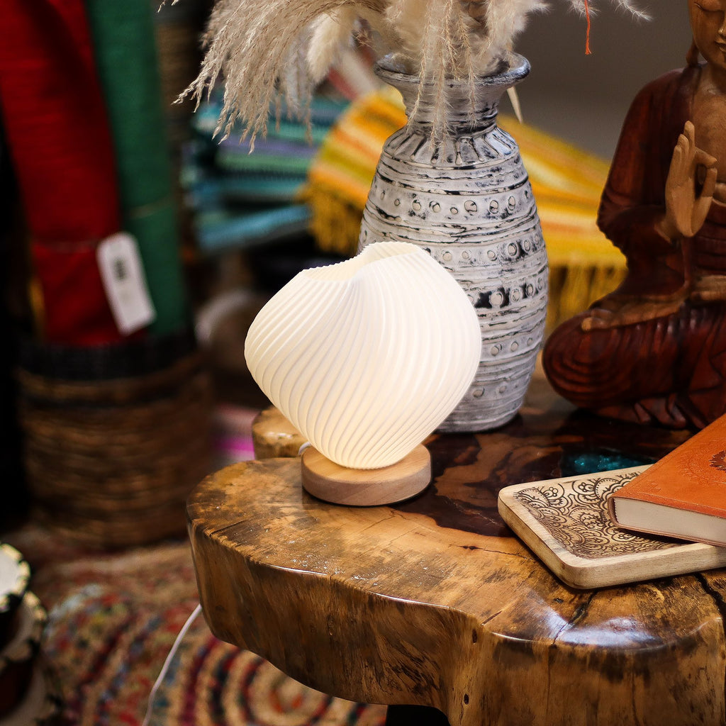 New Wave Shell Twisted Lamp - USB Powered with 3 Settings