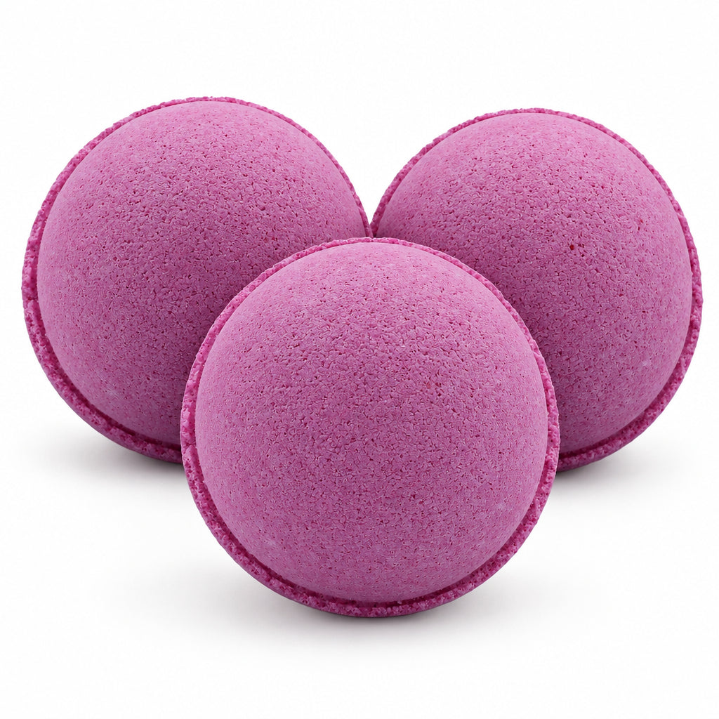Set of 3 Very Berry Fizzy Jumbo Bath Bombs - 180g