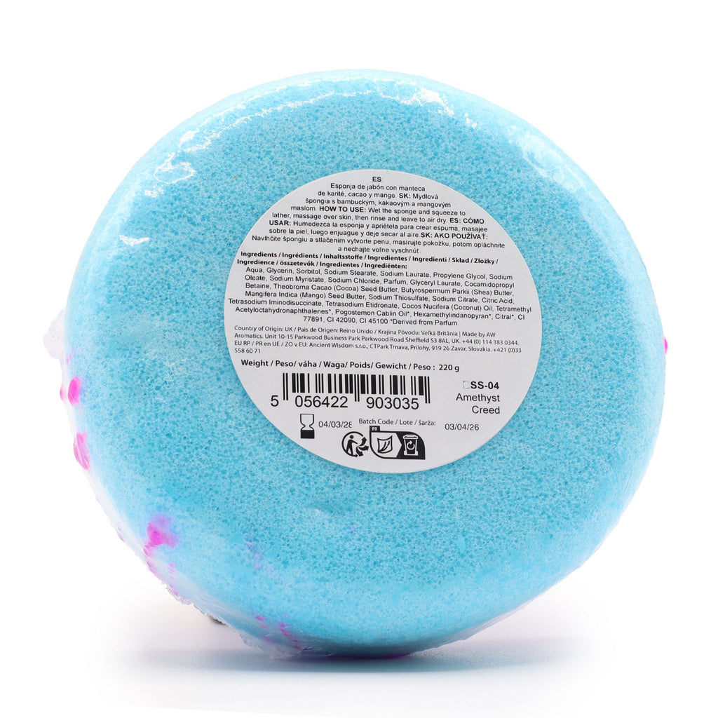 Butter Bubble Soap Sponge  - Amethyst Creed