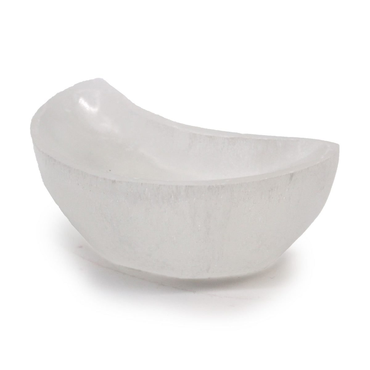 Selenite Cresent Moon Bowl - Crystal and Trinket Dish - 10cm