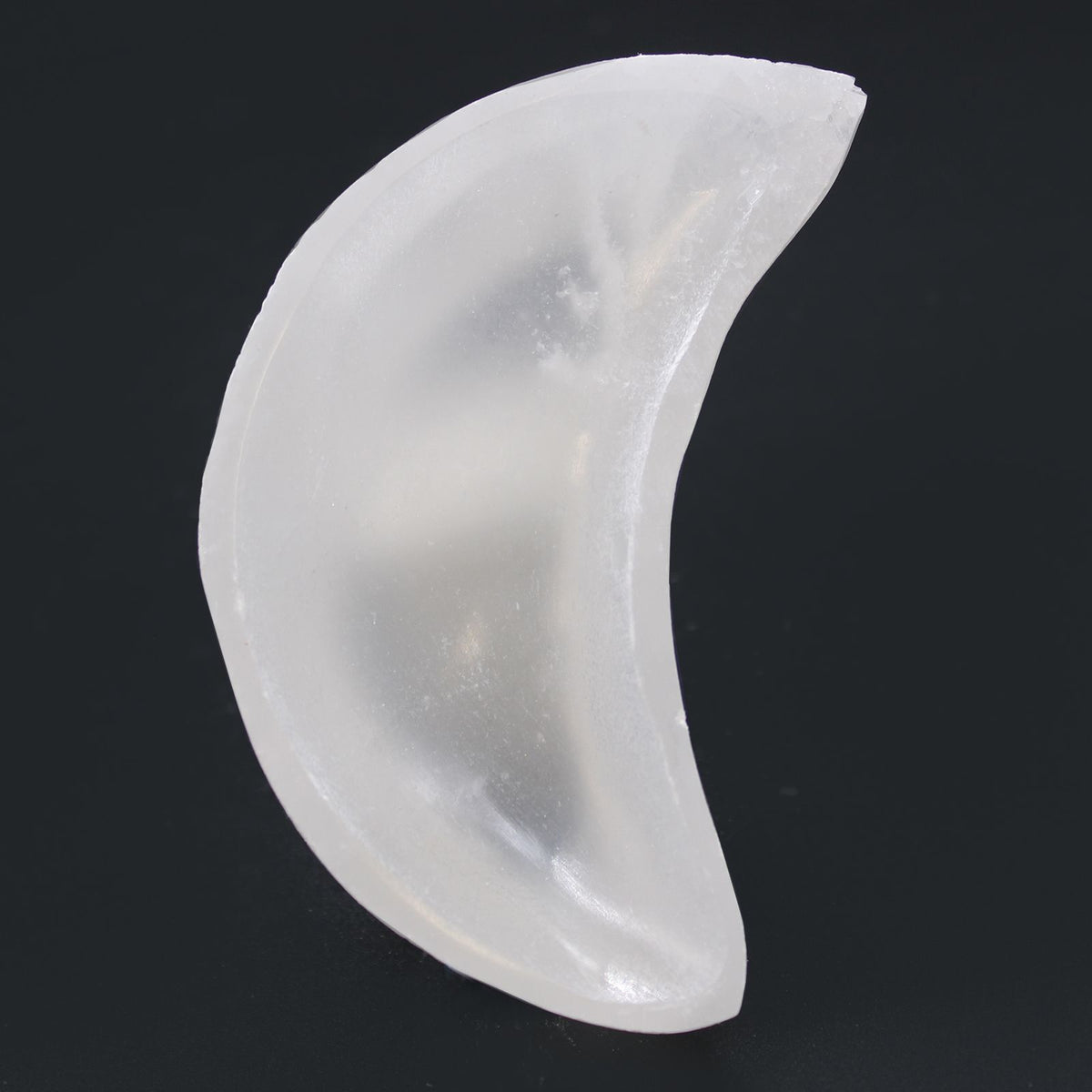 Selenite Cresent Moon Bowl - Crystal and Trinket Dish - 10cm