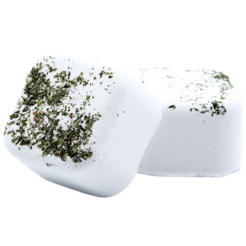 two bath and shower steamer bombs
