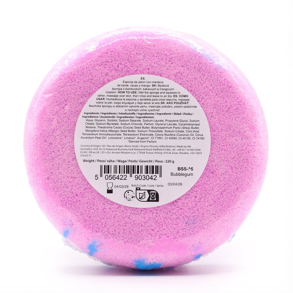 Butter Bubble Soap Sponge  - Bubblegum