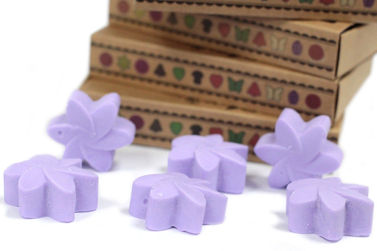 Box of 6 Soy Flower Wax Melts - Lavender Fields