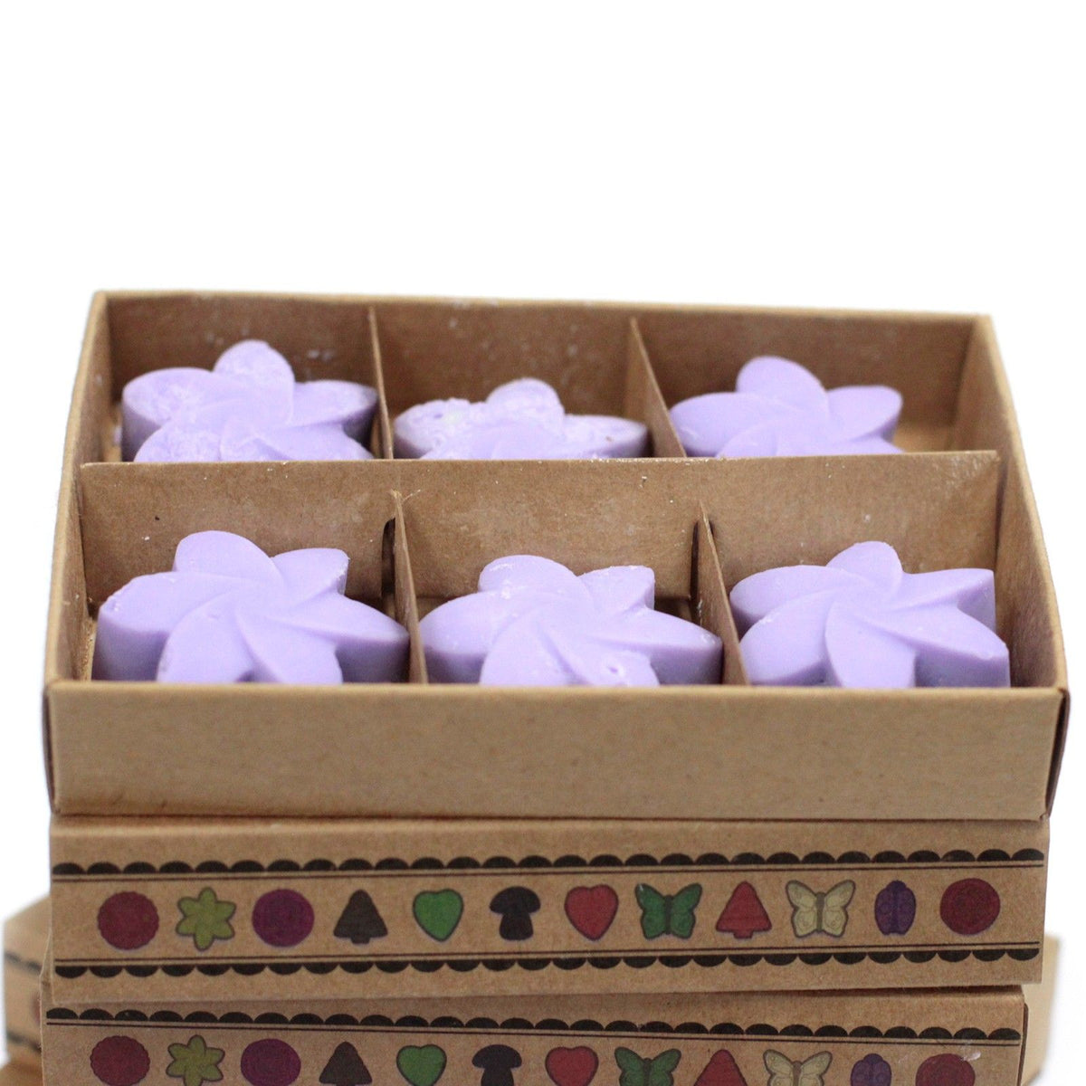 Box of 6 Soy Flower Wax Melts - Lavender Fields