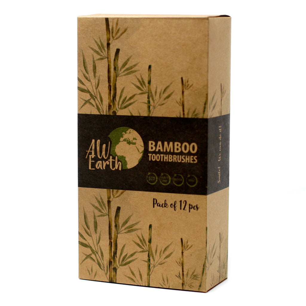 Bamboo Toothbrush x 1 - Charcoal Medium Soft