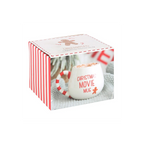 Christmas Gingerbread Man Mug - Candy Cane Ceramic Mug