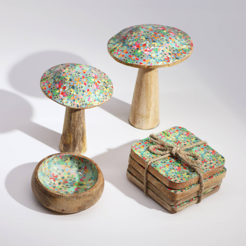 WoodenMushroom Mediterranean Tile Pattern Top - 20cm