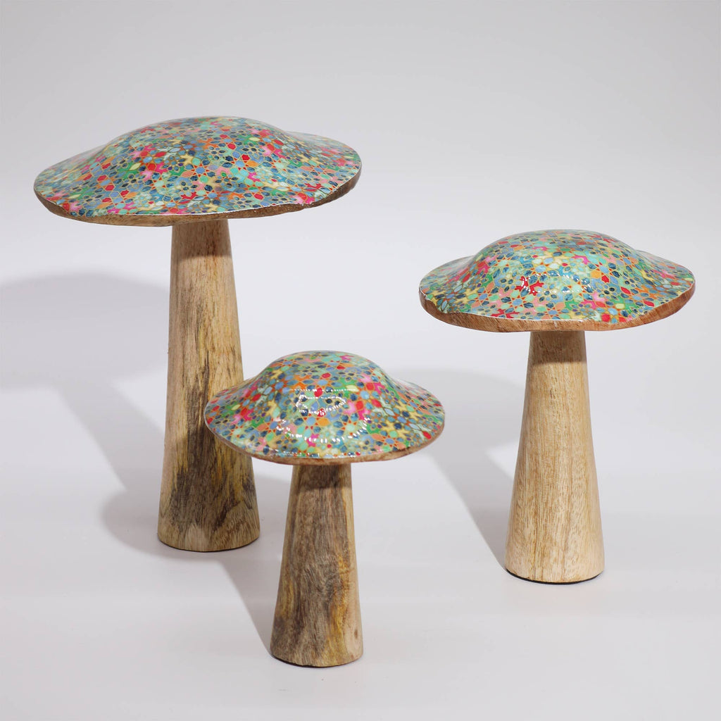 WoodenMushroom Mediterranean Tile Pattern Top - 20cm