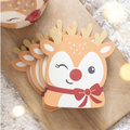 Christmas Reindeer Wooden Coasters - Set of 4 | Ruby the Reindeer