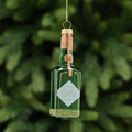 Gin Bottle Glass Hanging Christmas Tree Decoration