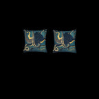 Luxury Octopus Cushion Cover – Teal & Gold Ocean Design